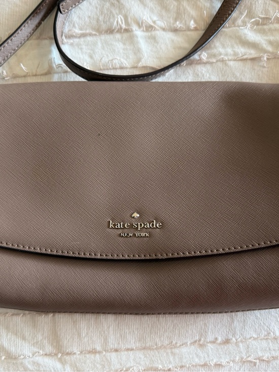 kate spade Handbags - kate spade Taupe Saffiano Flap Crossbody
